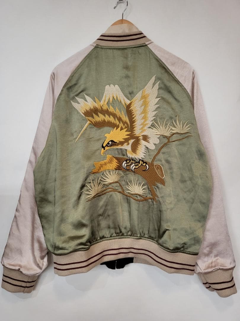 50'sライク刺繍ベロアリバーシブルスカジャン●サイズXXL●（商品番号4964