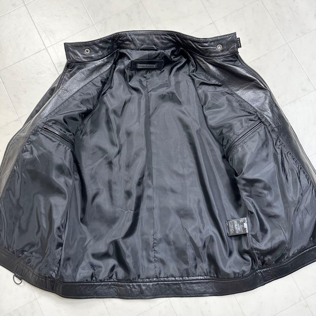 〈美品〉Liugoo Leathers【LL】シングルライダースジャケット 黒