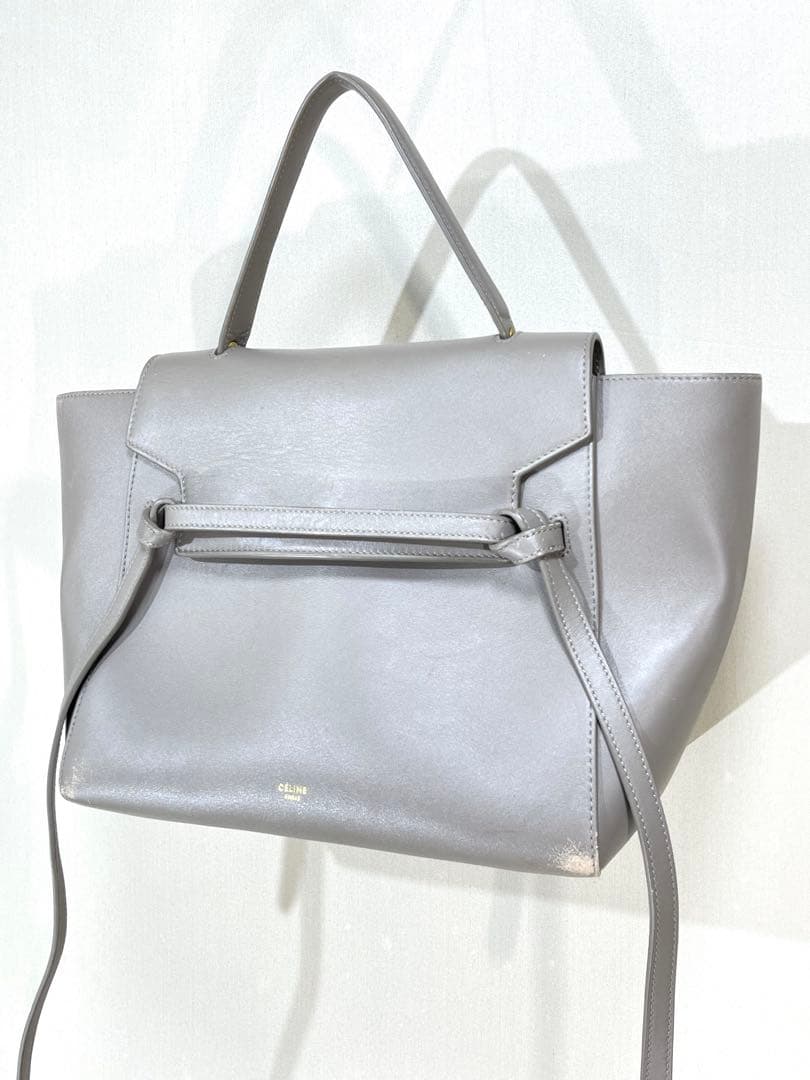 659 イタリー製 CELINE セリーヌ レザー ベルトバッグ ベルト付