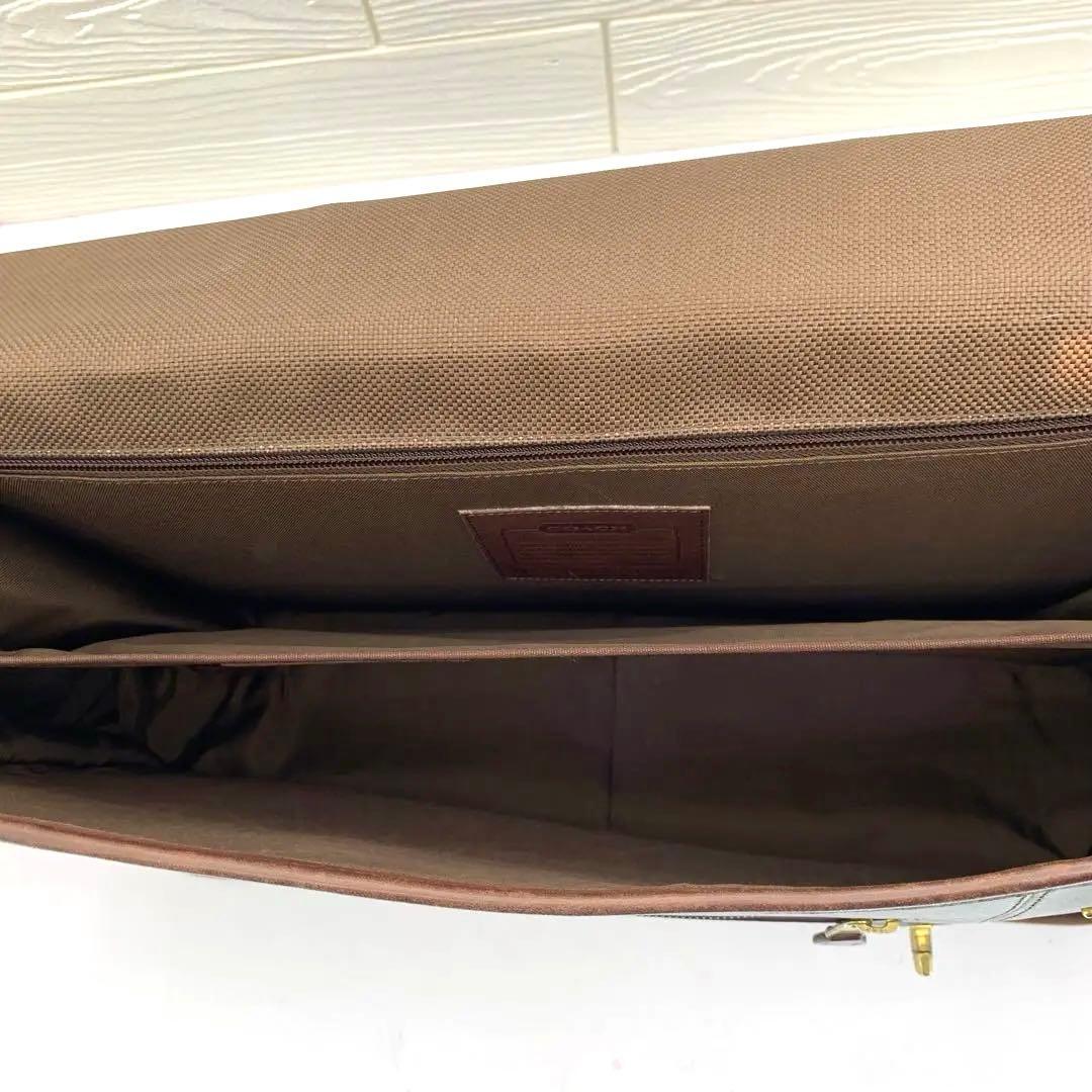 COACHオールドコーチ レザー 2way ビジネスバッグ 0546 ブラウン