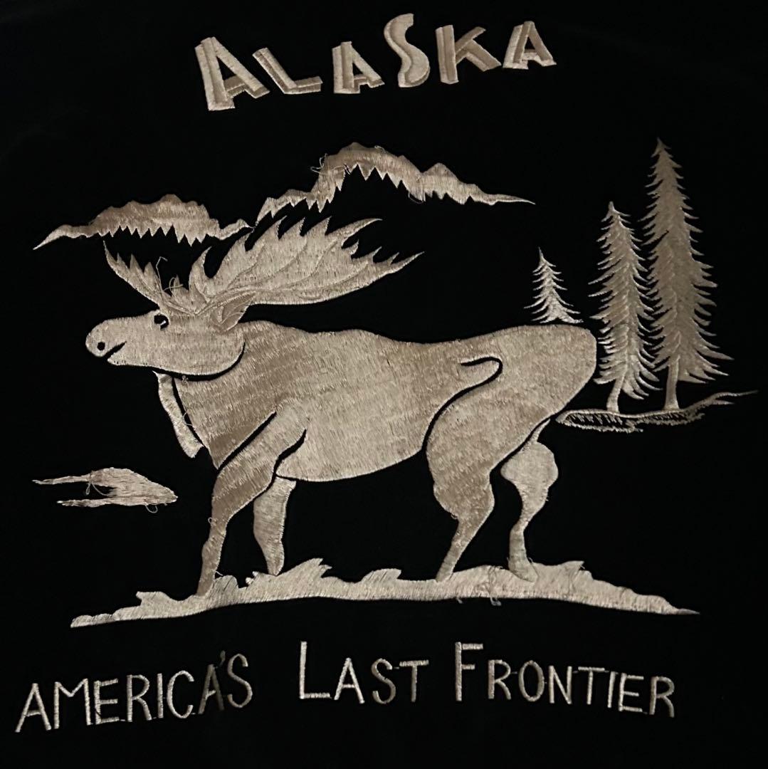 テーラー東洋 ヘラジカ×地図刺繍別珍×サテンキルティングアラスカジャン