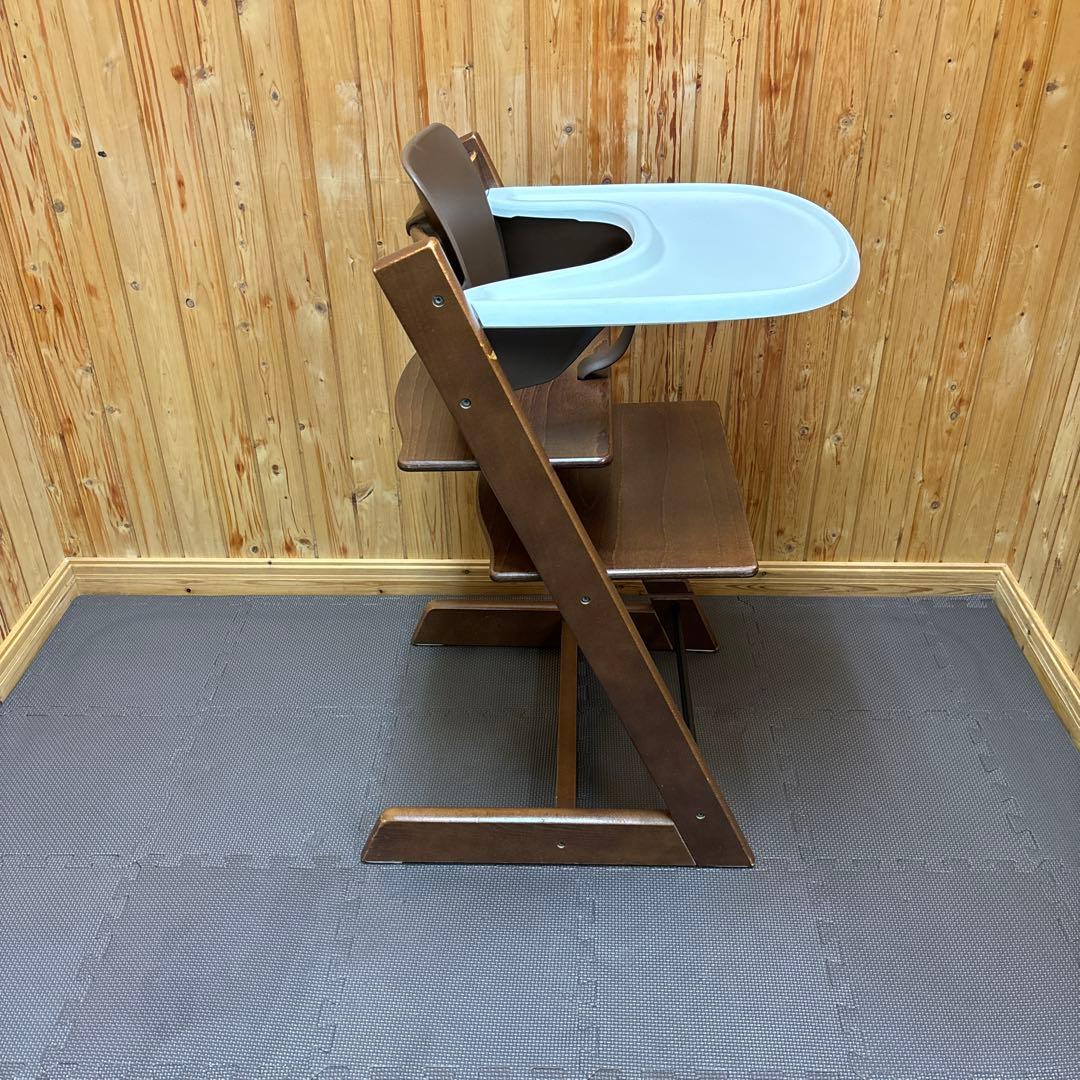 ストッケ トリップトラップ ウォールナットブラウン ベビーセット&トレイ付