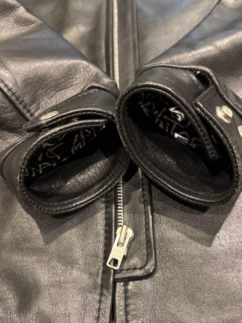 schott✖️stussy シングルライダースジャケット M 中古品