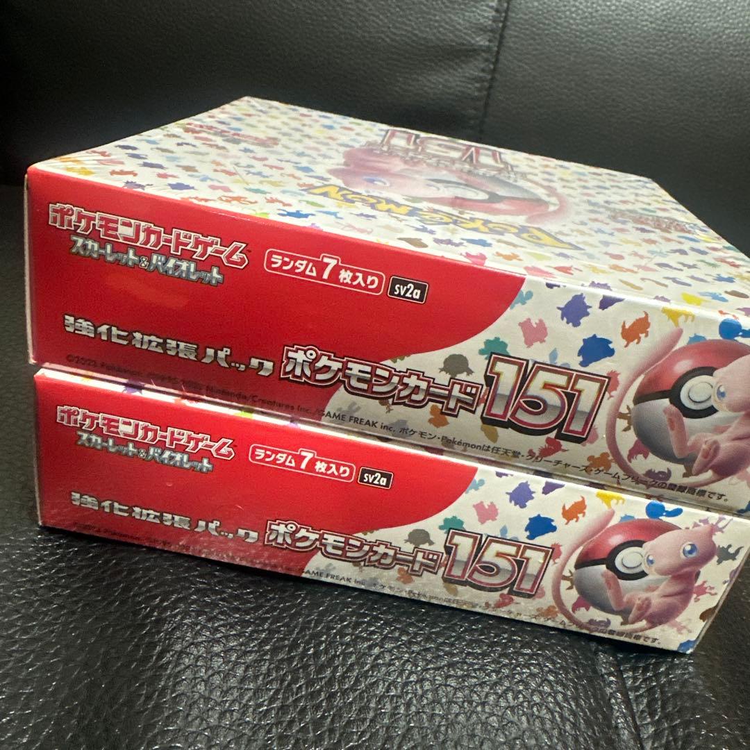 シュリンク有、納品書有、ポケモンカード151 ボックスセット 2箱