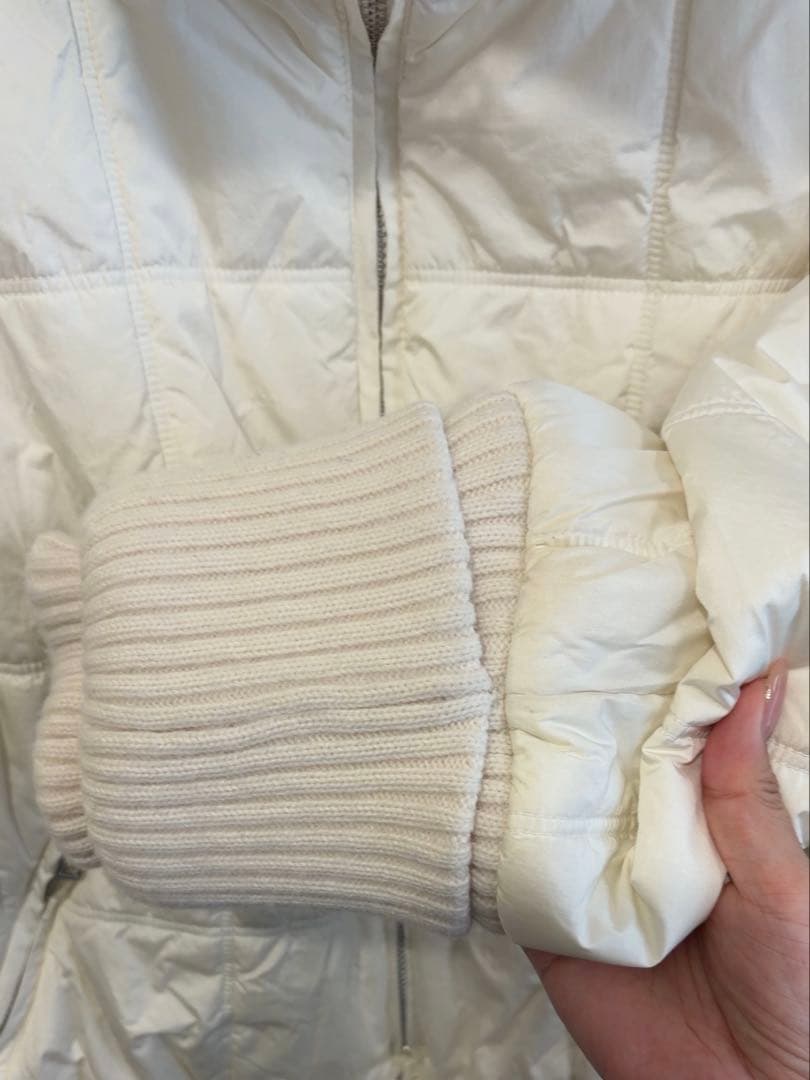 【美品】ANDMARY Mary quilting jacket wh×bg