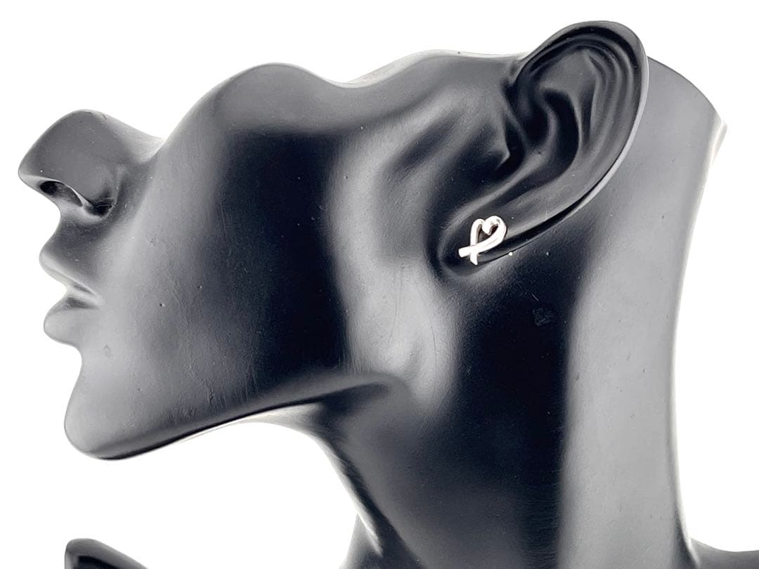 c985 美品　ティファニー　ラビングハート　ピアス　パロマピカソ　925