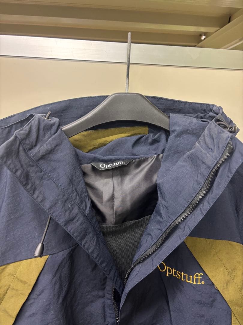[OPTSTUFF] SHELL PARKA (NAVY×KHAKI) M