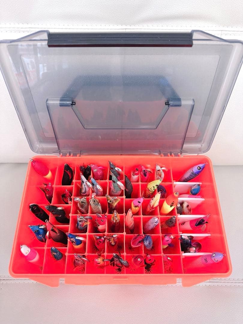 イカメタルスッテ大量！未使用品70%以上含 計53個ケース付き