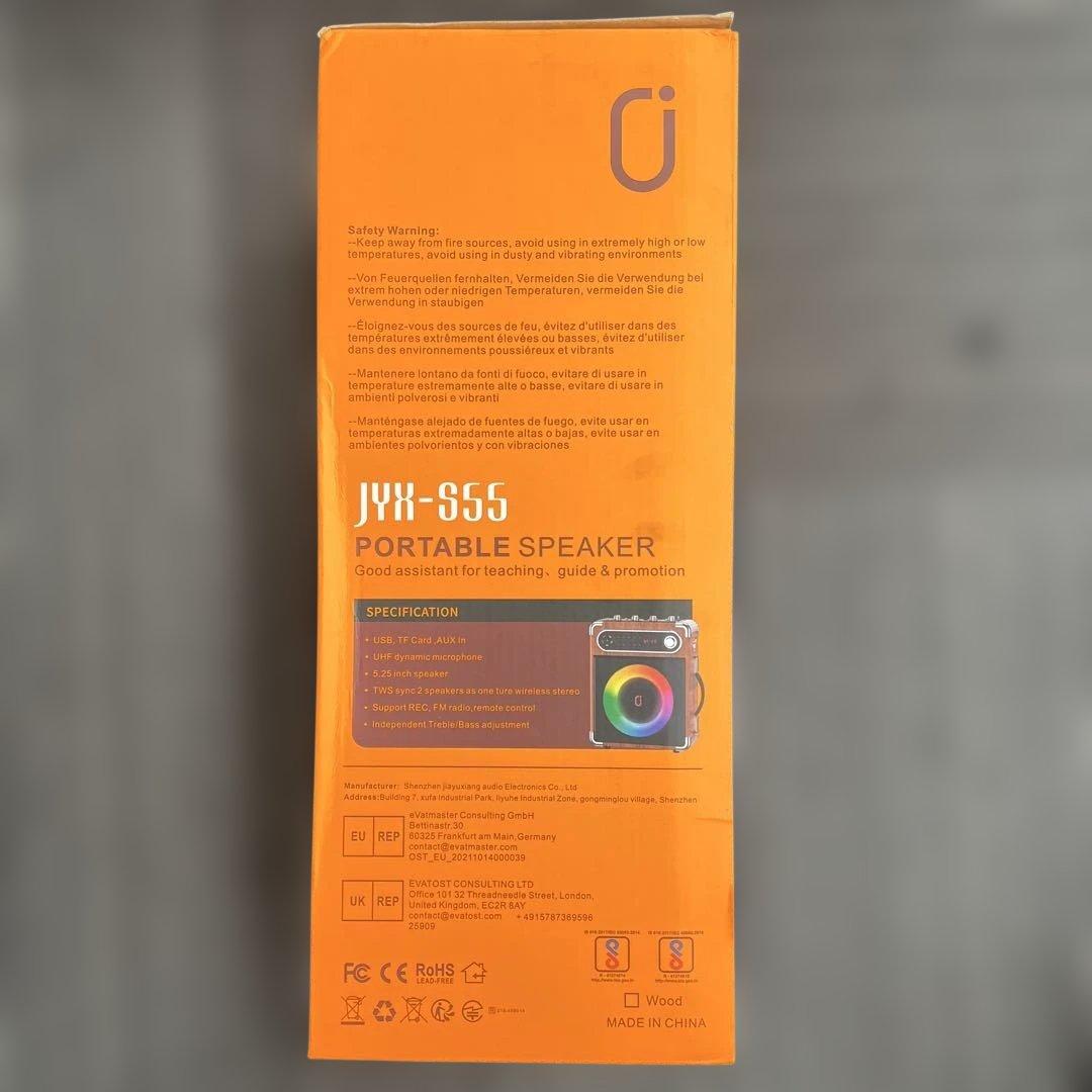 512350 JYX スピーカーセット 拡声器 ワイヤレスマイク２本