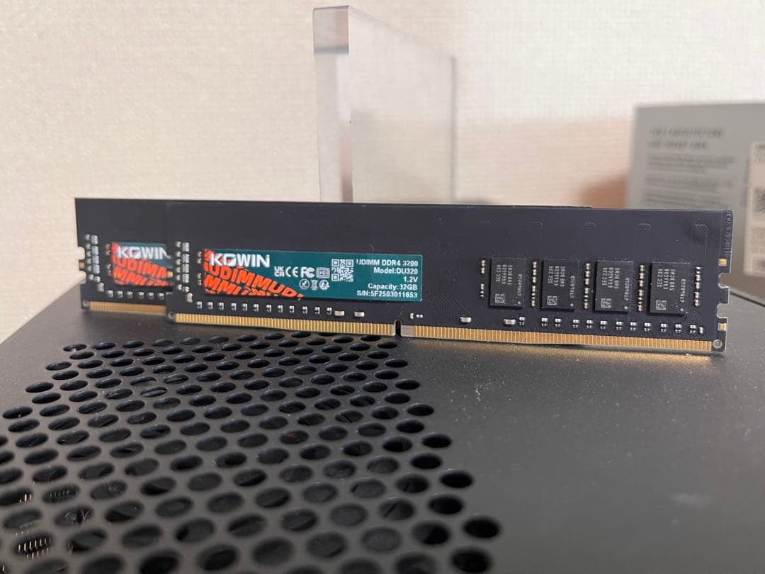 メモリー Kowin DDR4 3200MHz 64GB(32x2)
