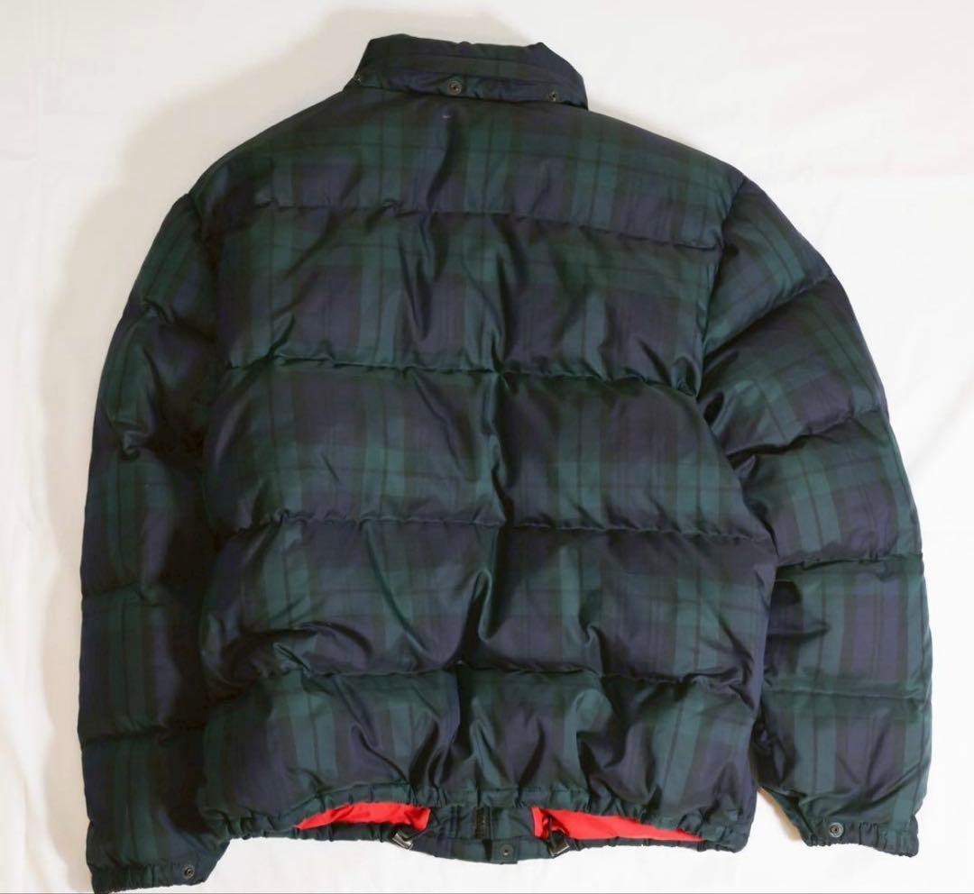 B*V様 90s ラルフローレン ダウン XL ブラックウォッチ 幅広 短丈 チ