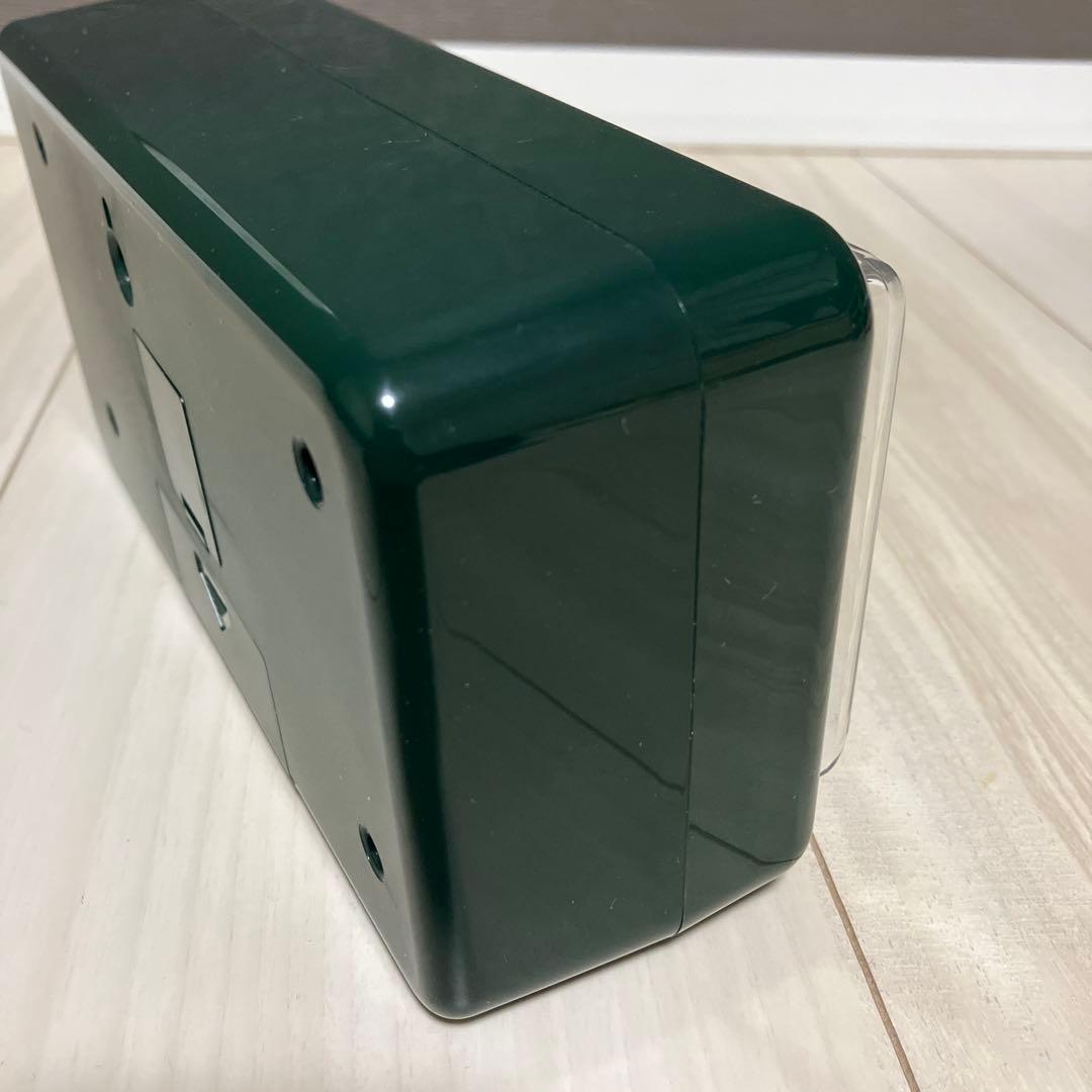 TWEMCO（トゥエンコ）/ 「whiz」デジタルパタパタ置時計 ダークグリーン