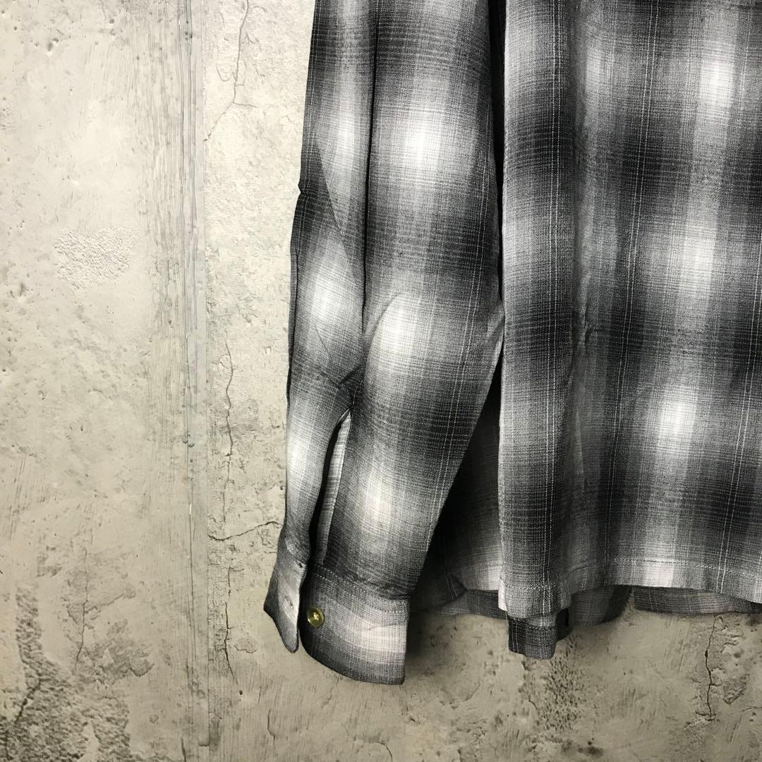 di55古着　タウンクラフト　オンブレ　レーヨンシャツ　復刻　タグ付き