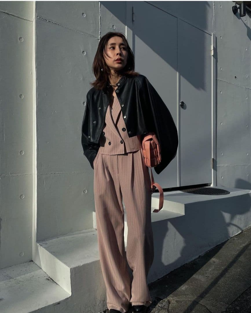 Ameri vintage ブラック ショート丈 レザージャケット 新品未使用