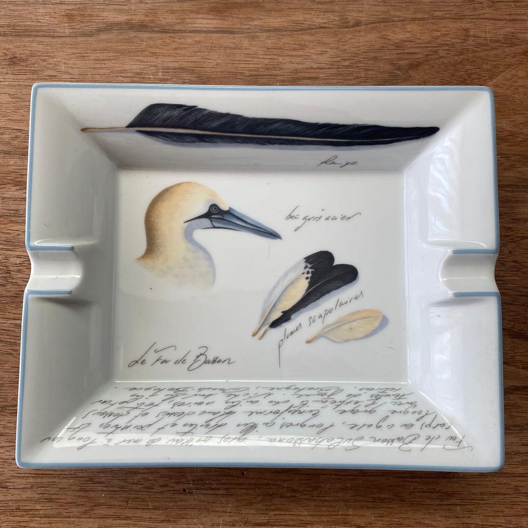 HERMÈS 陶器製灰皿 鳥のデザイン