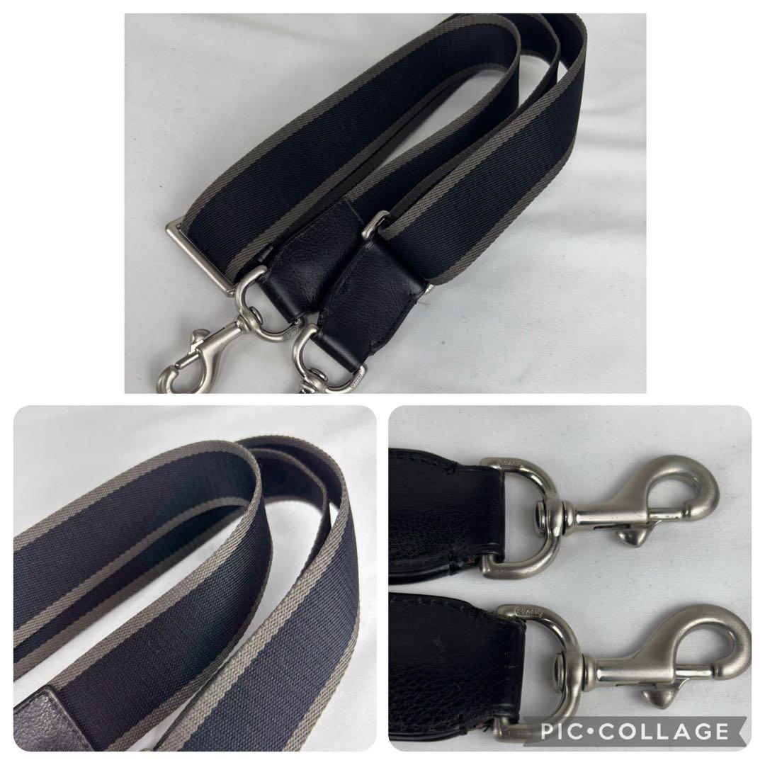 COACH レザー 2wayトートバッグ F70558 ブラック