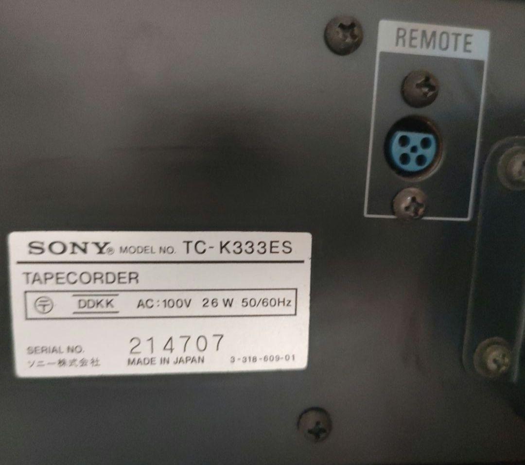 SONY TC-K333ES ステレオカセットデッキ