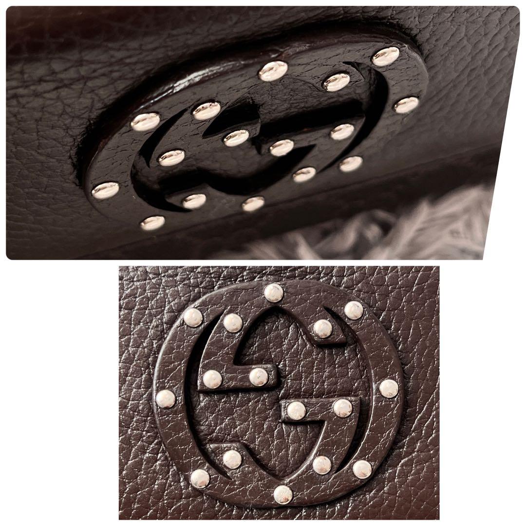 良品✨GUCCI コンチネンタル　長財布　GGキャンバス ダークブラウン