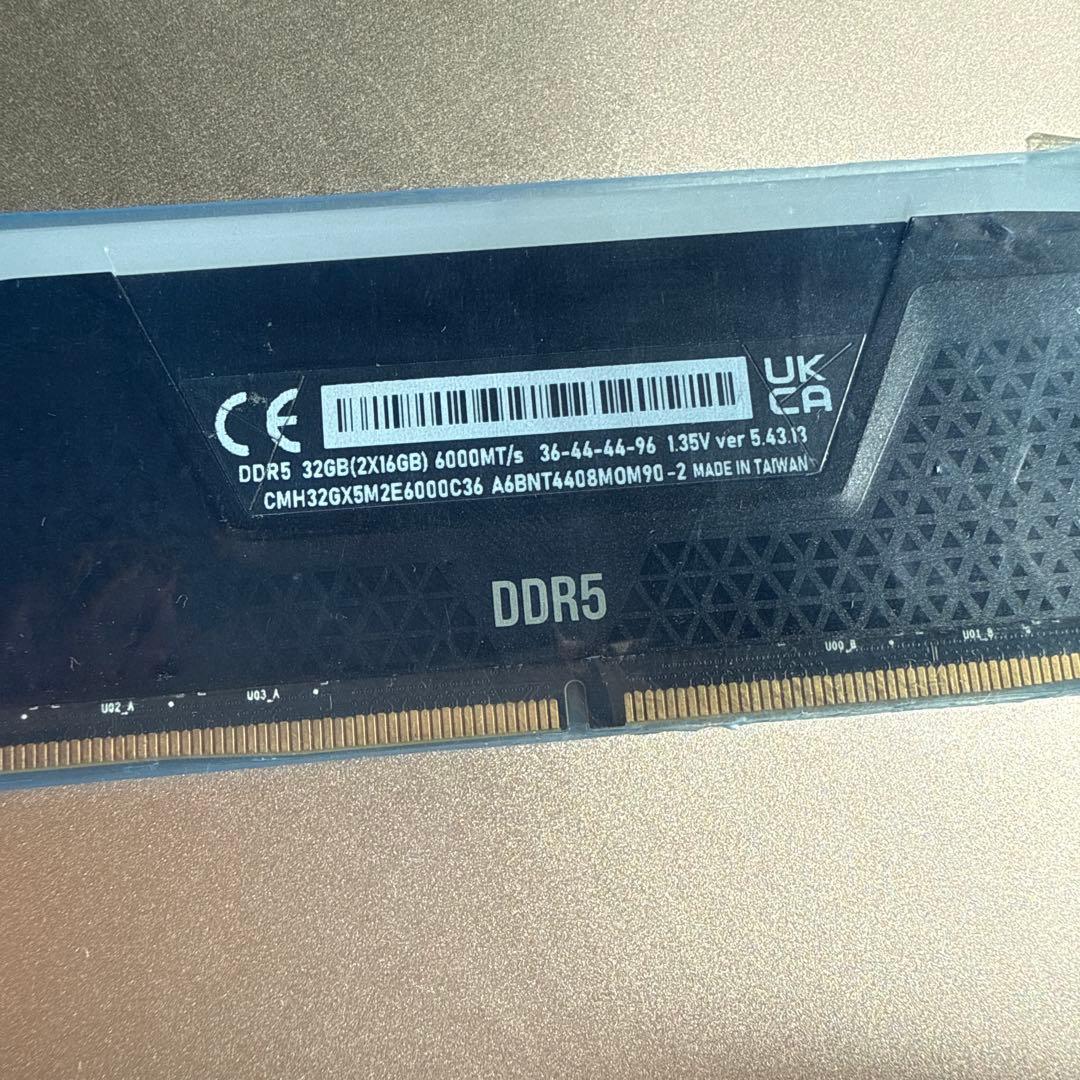 メモリー Vengeance DDR5 16GB 6000MT/s