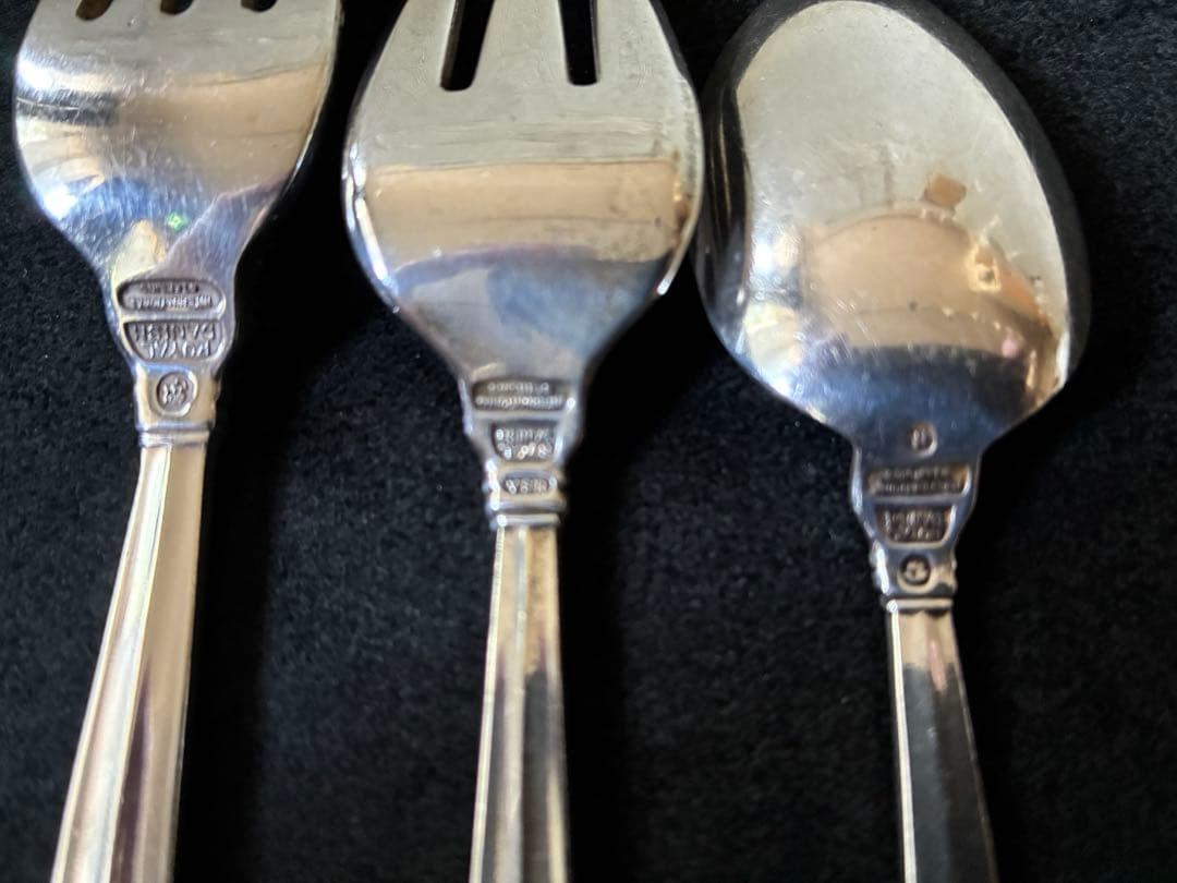 【ロイヤルデニッシュ】スターリングシルバー　カトラリー4本セット