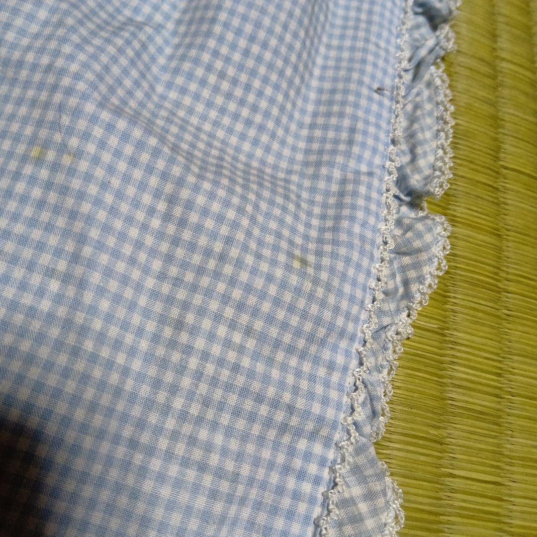 訳あり　カネコイサオ　ギンガムチェック吊りスカート・ケープ