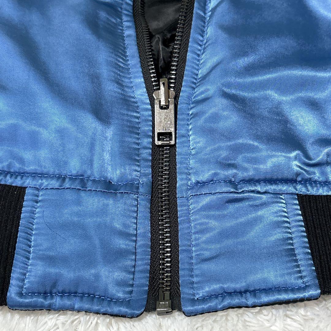 【希少】DIESEL ディーゼル スカジャン 刺繍 鷹 リバーシブル 2WAY