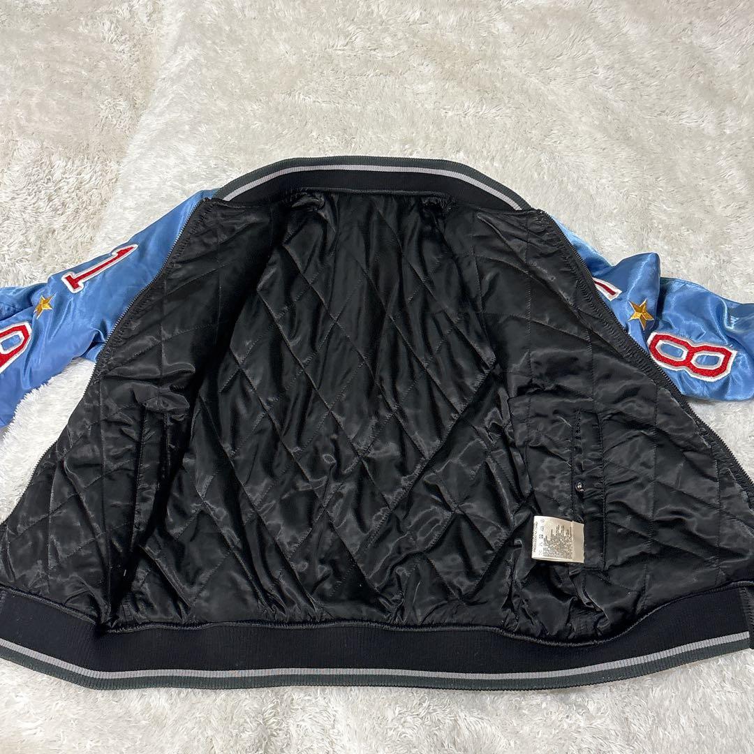 【希少】DIESEL ディーゼル スカジャン 刺繍 鷹 リバーシブル 2WAY