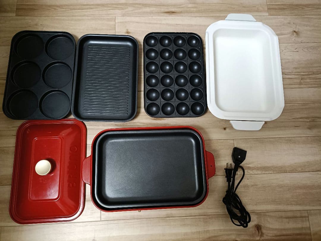 BRUNO コンパクトホットプレート BOE021 5プレート付き