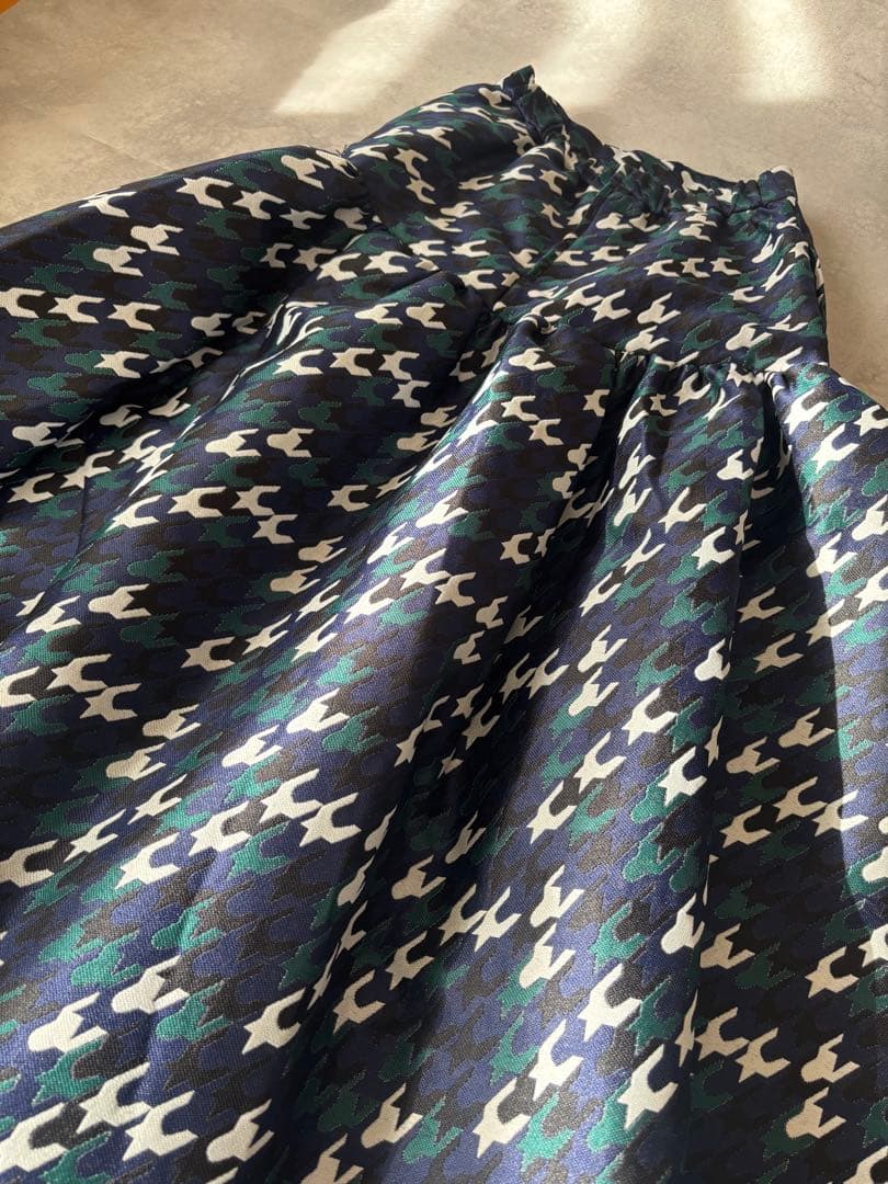 新品UN3D. CHIDORI JACQUARD SK チドリジャカードスカート