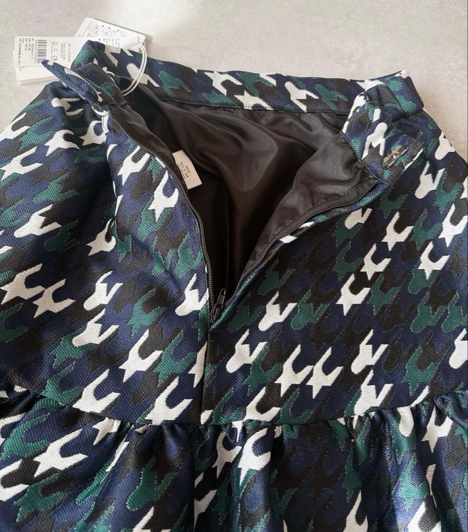 新品UN3D. CHIDORI JACQUARD SK チドリジャカードスカート