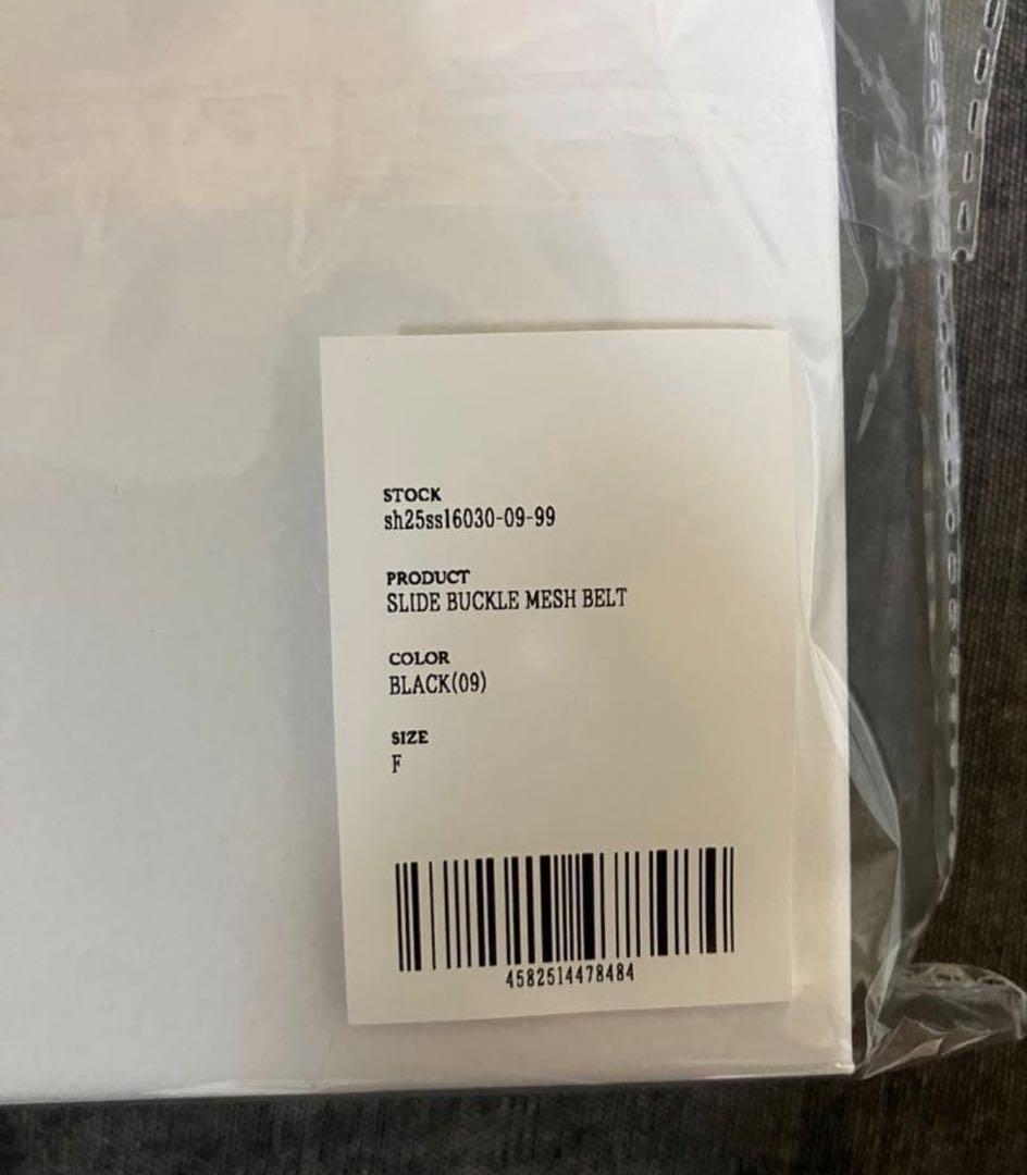 shiun/SLIDE BUCKLE MESH BELT 新品未使用品