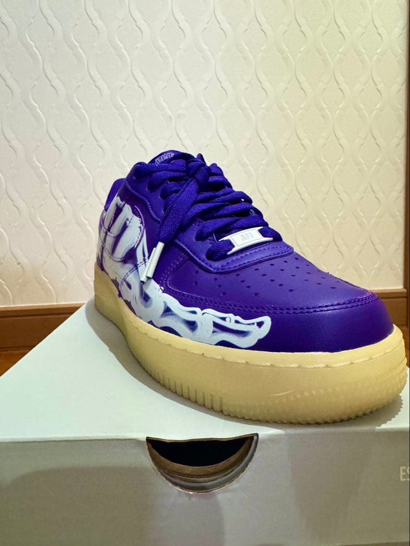 靴 Nike Air Force 1 \"Purple Skeleton\"