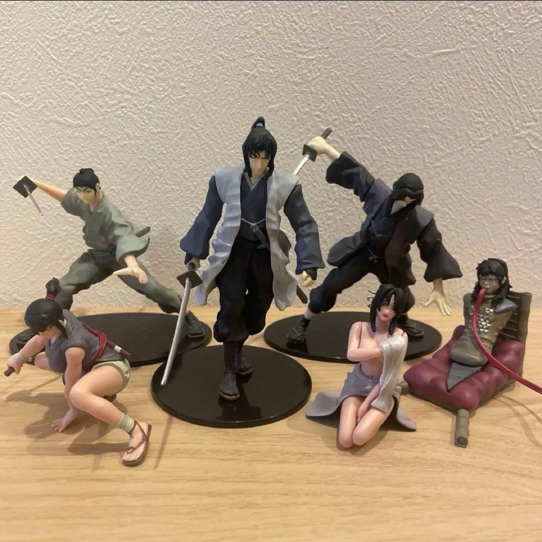 バジリスク　甲賀忍法帖　DVD　初回限定版　6巻セット　フィギュア　付属品あり