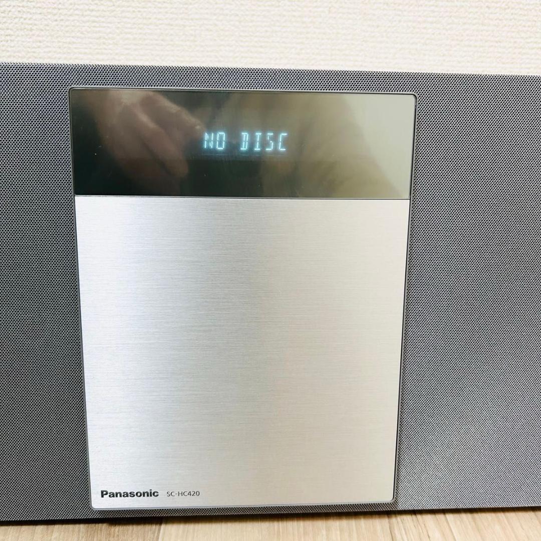 パナソニック SC-HC420-S コンパクトステレオ Bluetooth CD