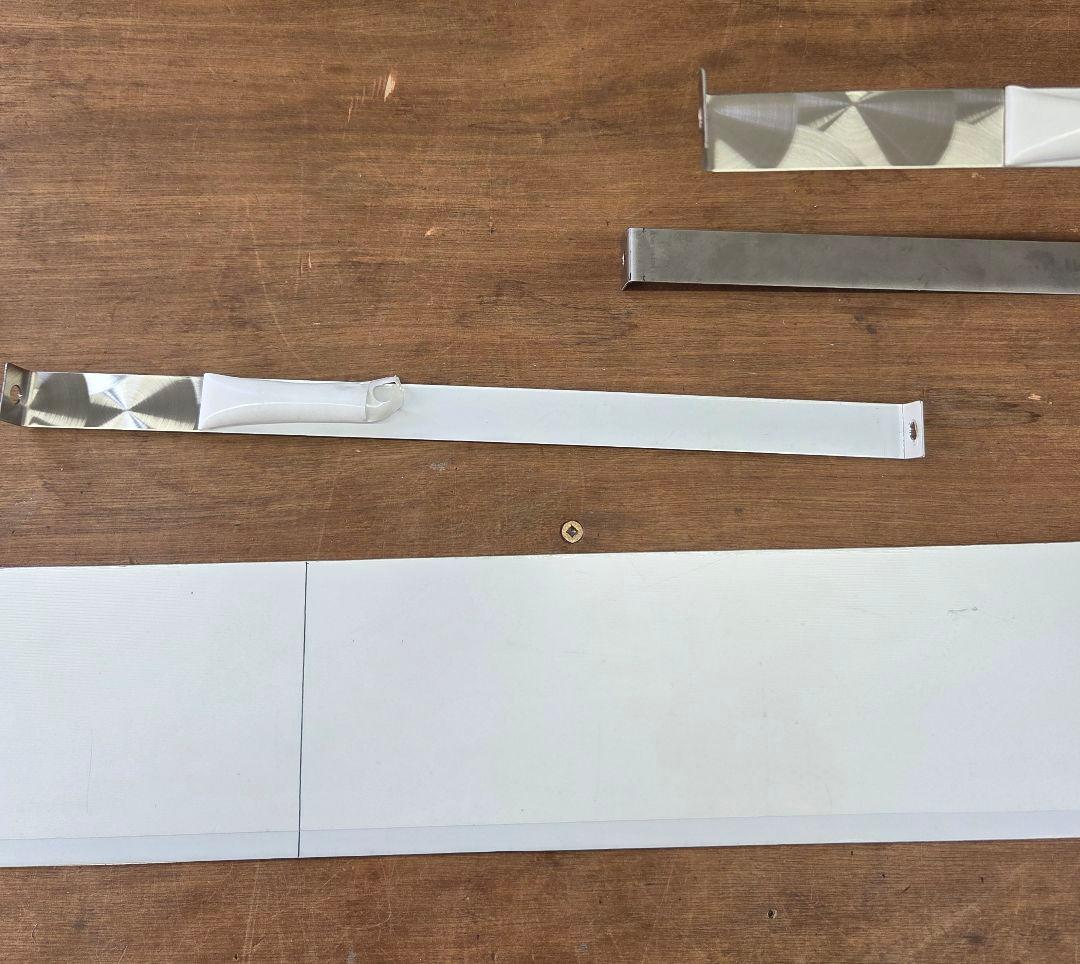 17スーパーグレート　バンパー　ダメージ隠し　鏡面ステンレス　タンク用バンド