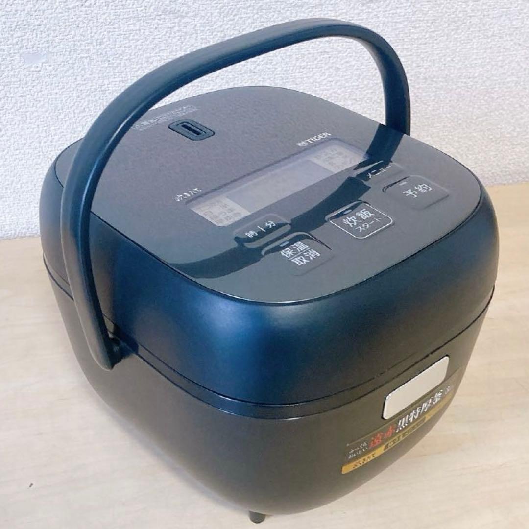 TIGER タイガーマイコンジャー 炊飯器 JBS-A055 ３合炊き 黒特厚釜