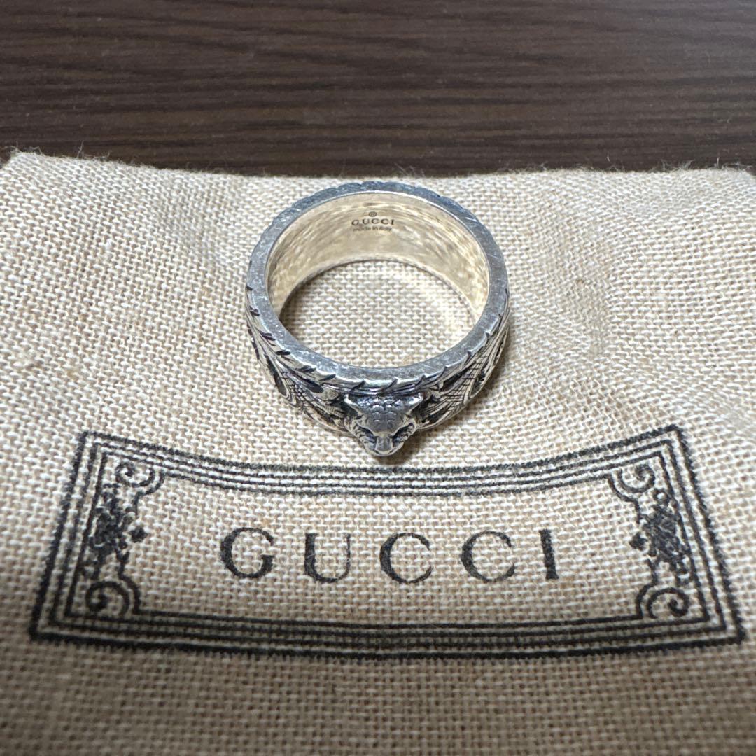 GUCCI タイガーリング 箱付き 19号