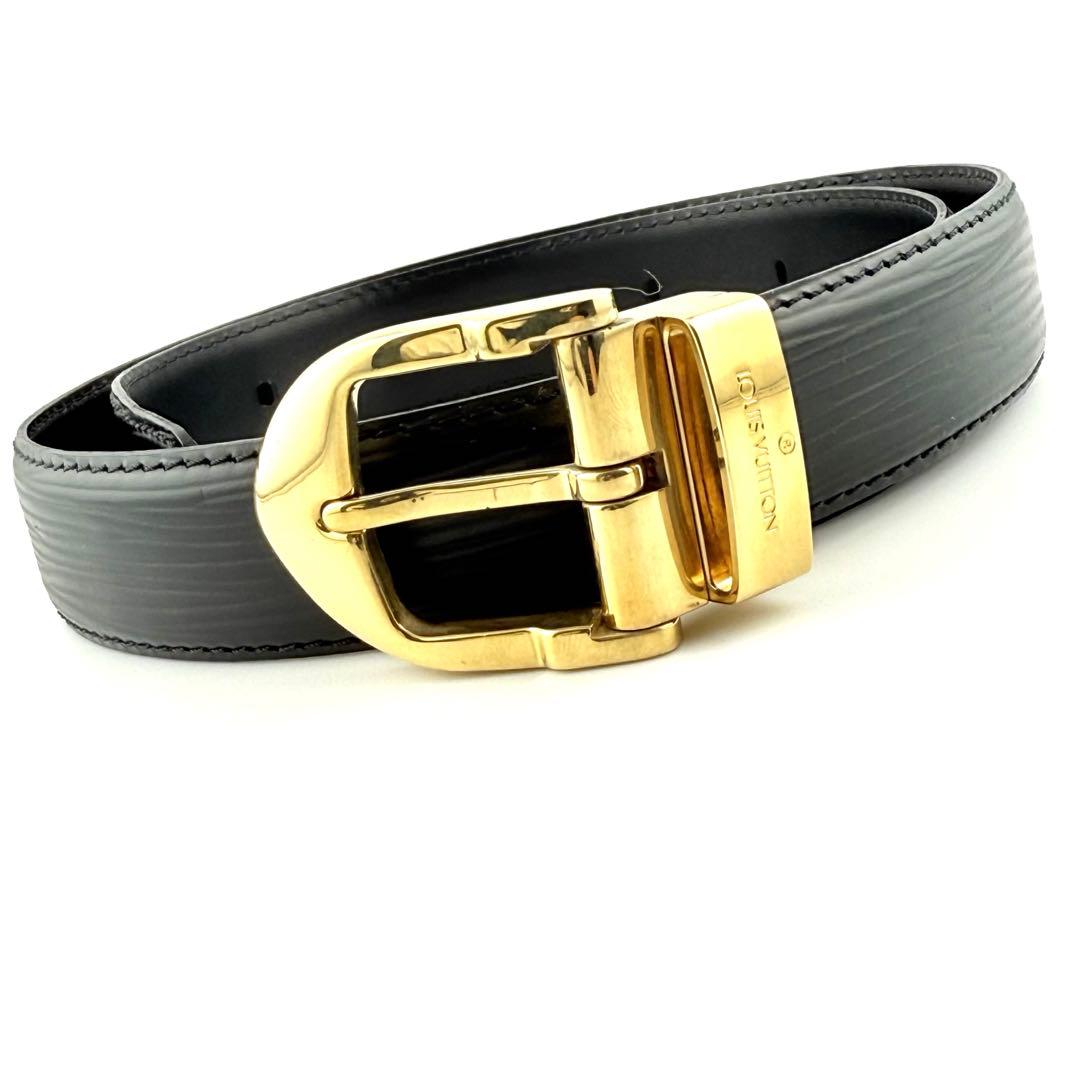 【美品】　ルイヴィトン　エピ　サンチュールクラシック　ベルト　黒