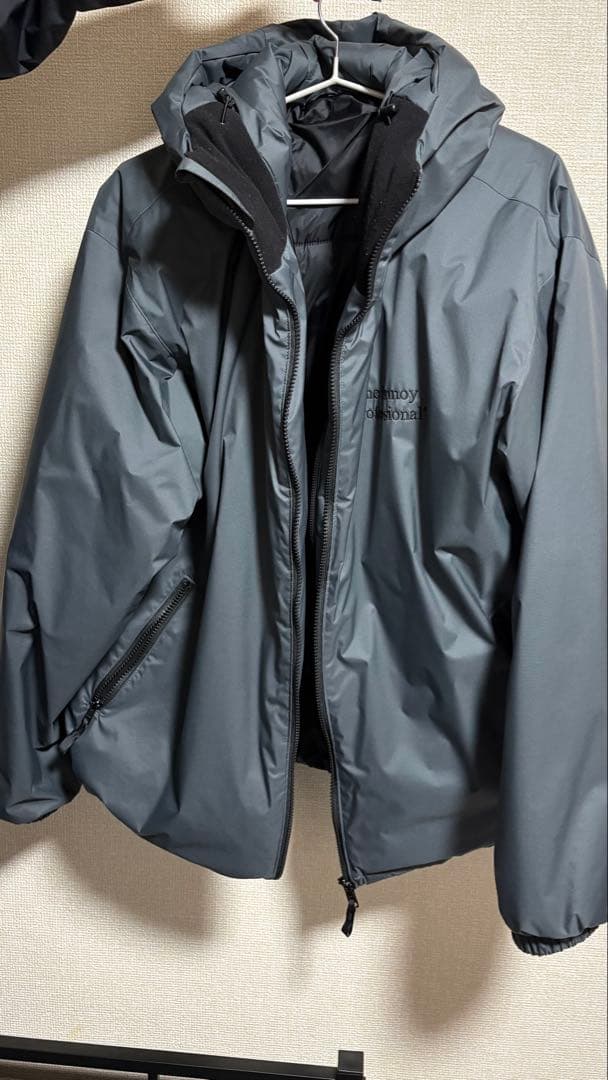 ENNOY グレー フード付きナイロンジャケット