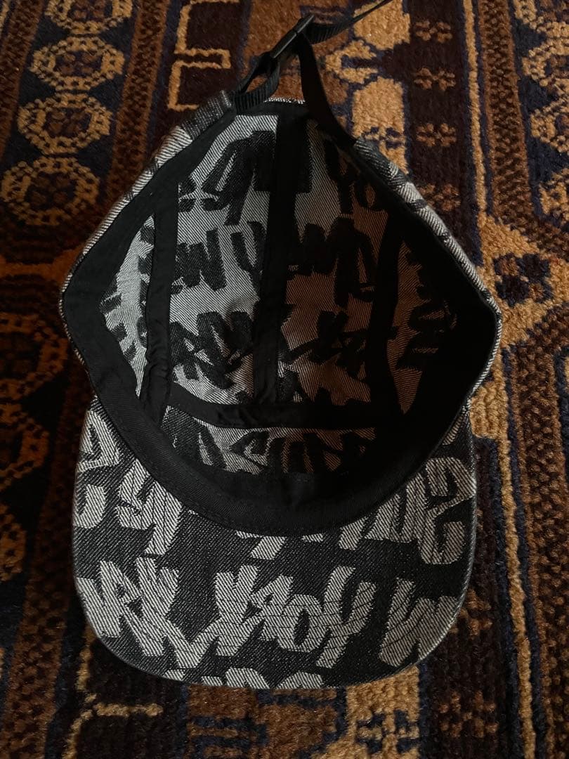 帽子 supreme Fat Tip Jacquard Denim Camp Cap