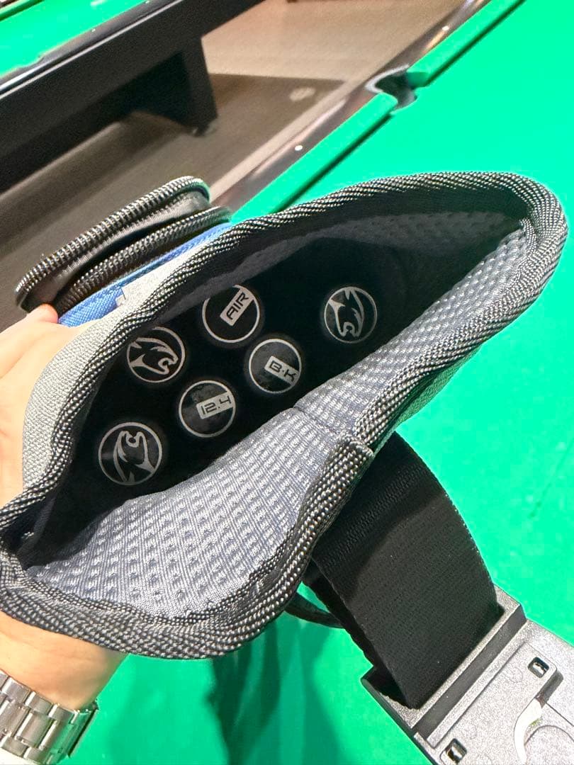 【極美品】3 seconds ビリヤードケース 青×グレー