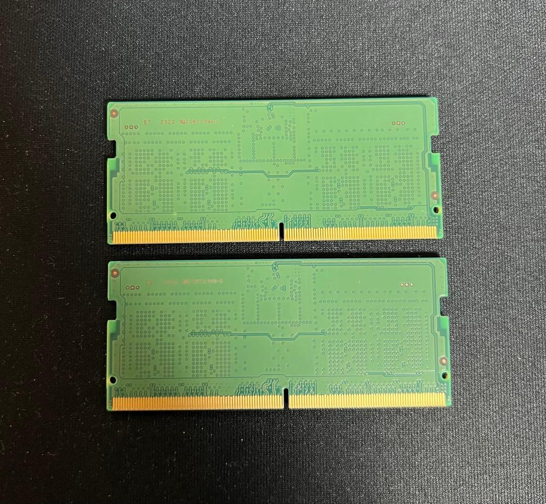 Samsung 8GB DDR5-5600 ノート用 メモリ 2枚組 16GB