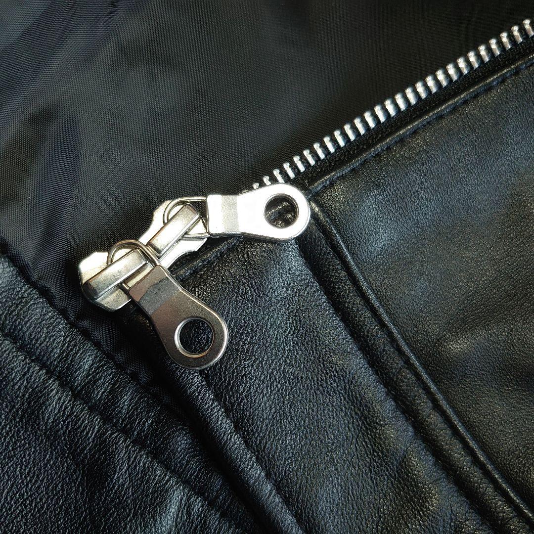 メンズビギ 羊革 シングルライダース ジャケット サイズ4 XL相当