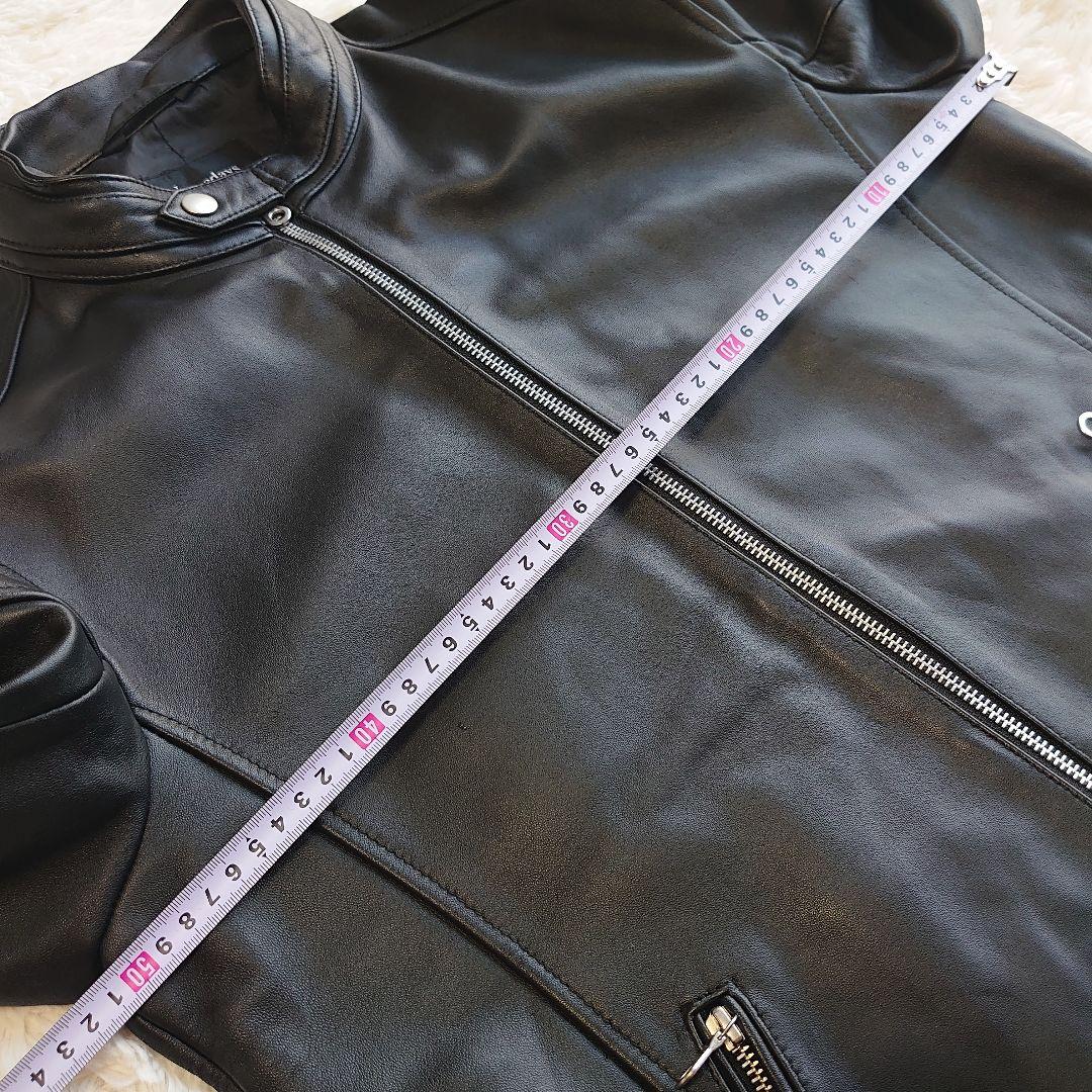 メンズビギ 羊革 シングルライダース ジャケット サイズ4 XL相当