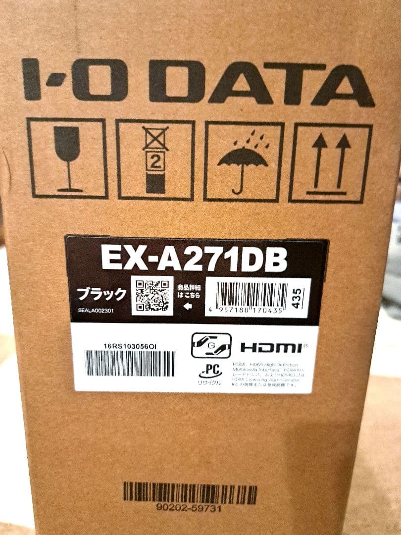 【27型】ディスプレイモニター　I-O DATA　EX-A271DB