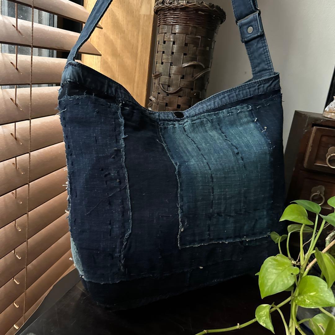 j*y様 ポーターをリメイク/藍染／襤褸