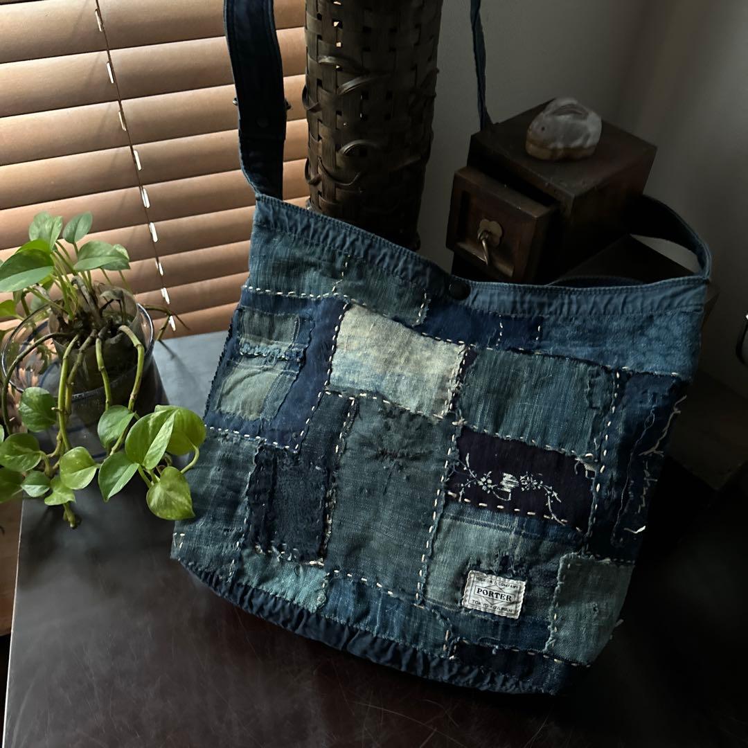 j*y様 ポーターをリメイク/藍染／襤褸