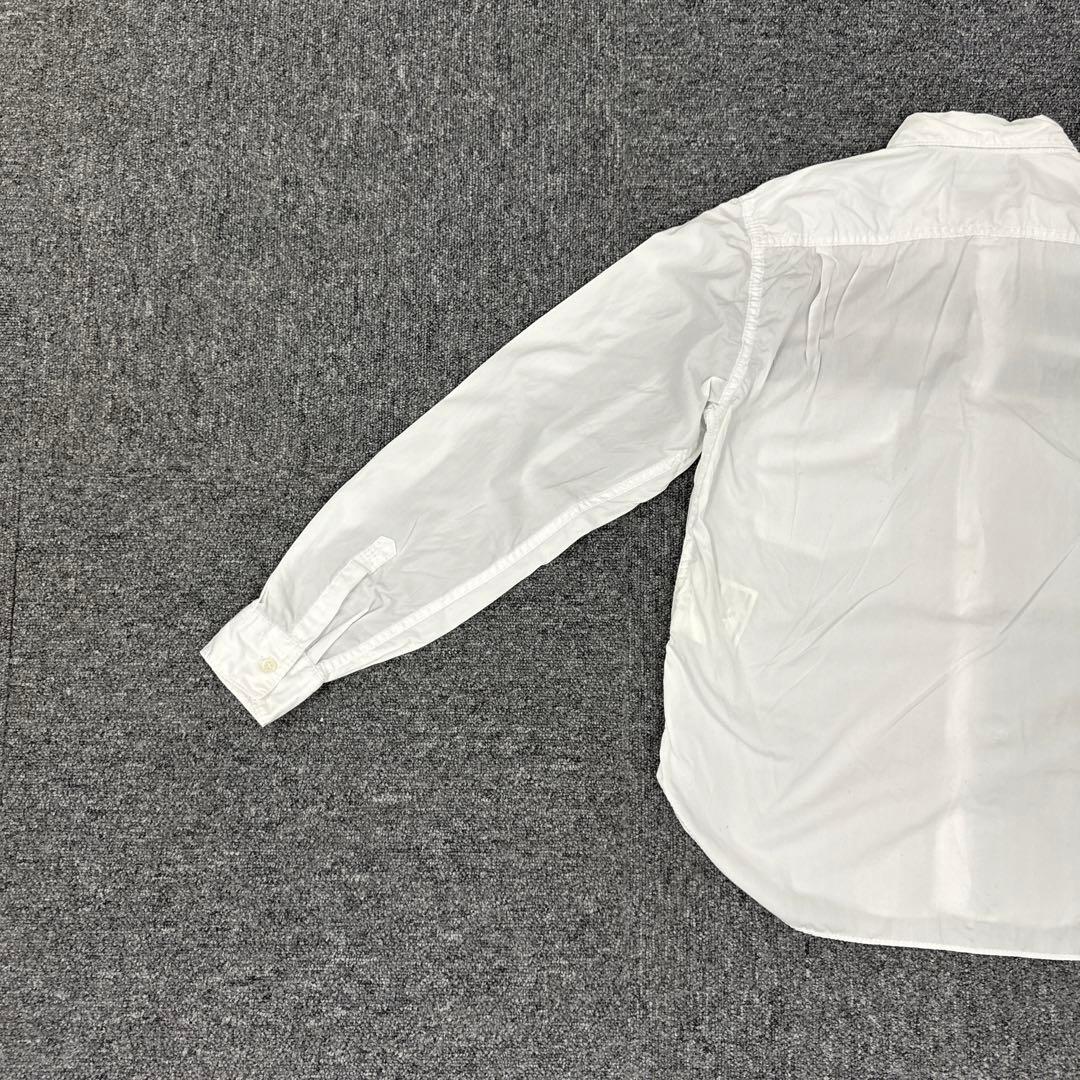 299コムデギャルソンオム　ホワイト ストライプ 長袖シャツ