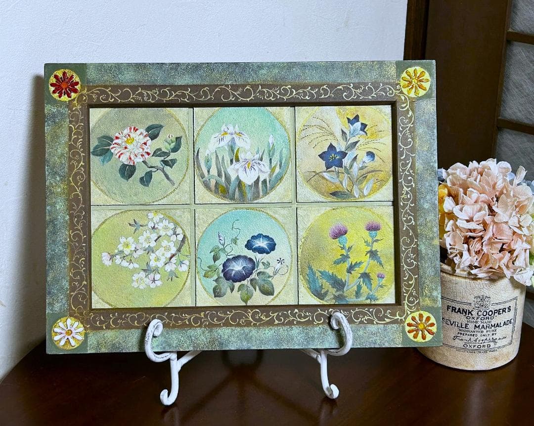 トールペイント 和のペインティング 古屋加江子 春夏秋冬 和柄 和模様 桜 椿