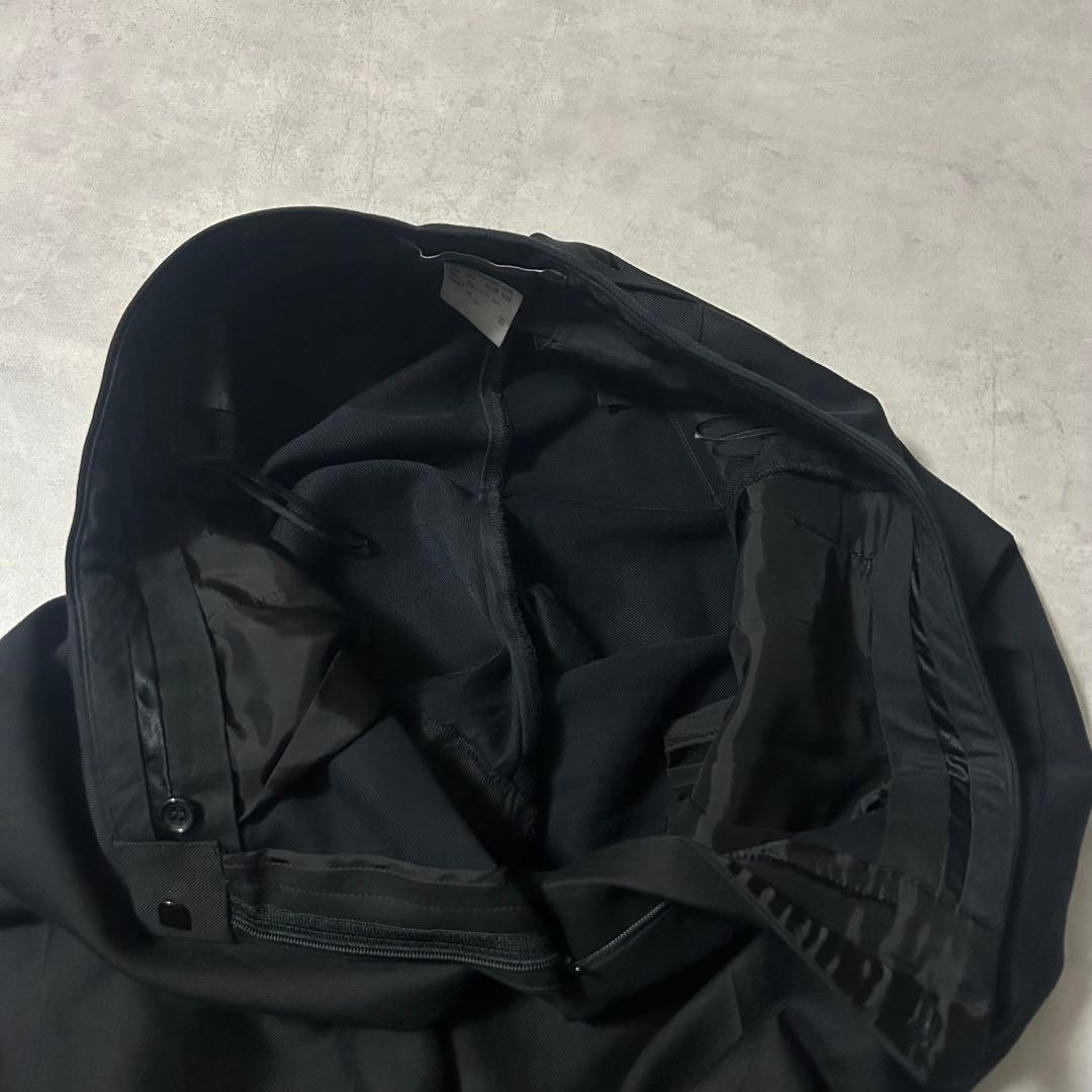 セオリーリュクス スーツ セットアップ ワイドパンツ ダブル 黒 カジュアル